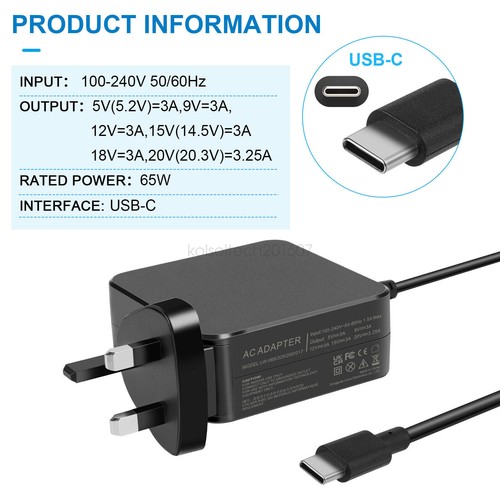 65w usb type - 65w, adapter