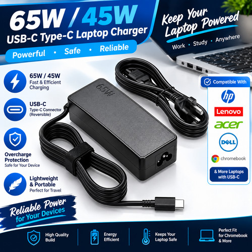 65w 45w usb - usb-c, laptop