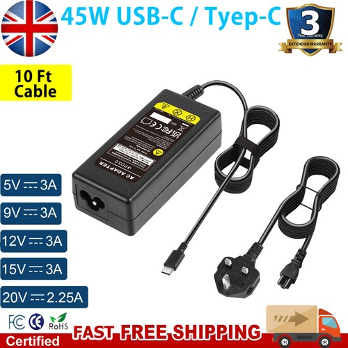 45w usb type ac - type-c, adapter